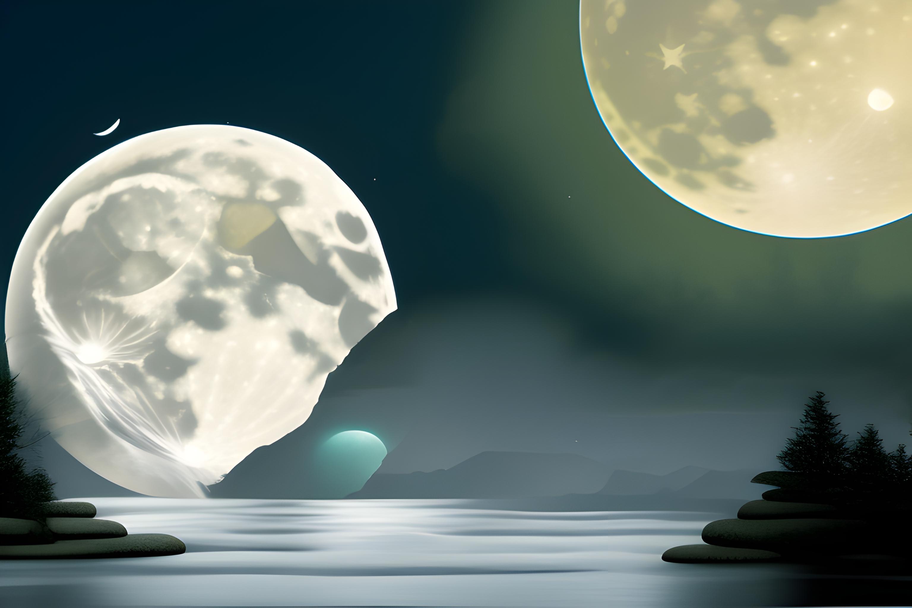 un corbeau un soir de pleine lune